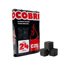 Уголь для кальяна кокосовый Cocobrico 25мм (360 гр) 24 шт