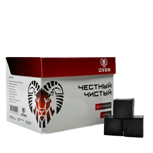 Уголь для кальяна кокосовый Oven Charcoal 25мм (0,5 кг) 36 шт