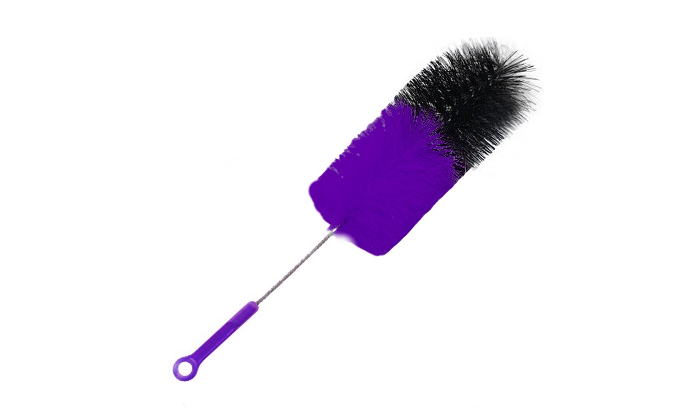 Brosse pour flacon (noir et violet)