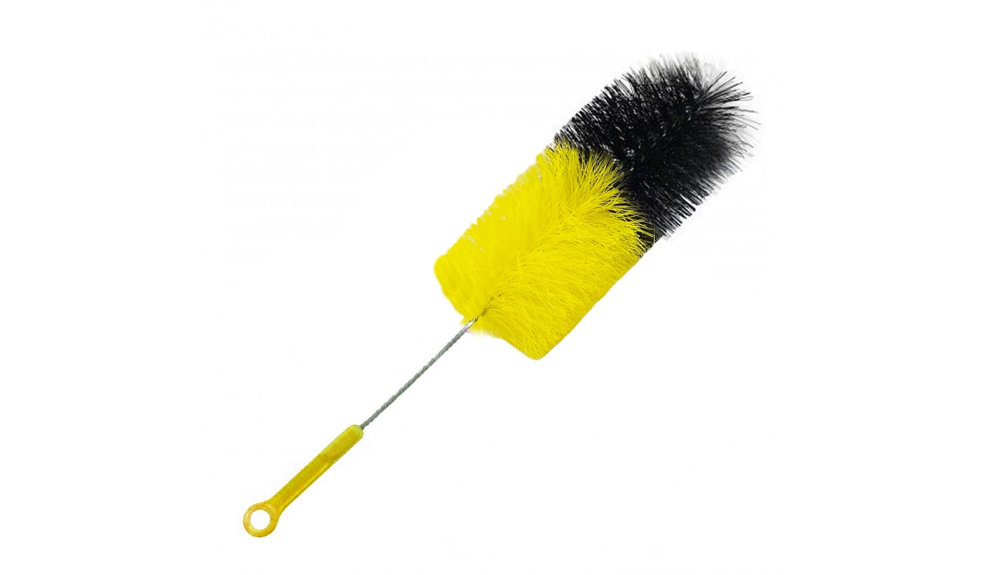 Brosse pour ampoule (noir et jaune)