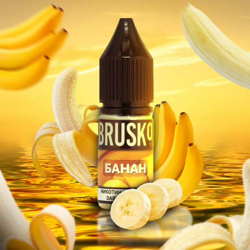 Liquid for electronic smoking systems BRUSKO - BAN (Banana) 10 ml