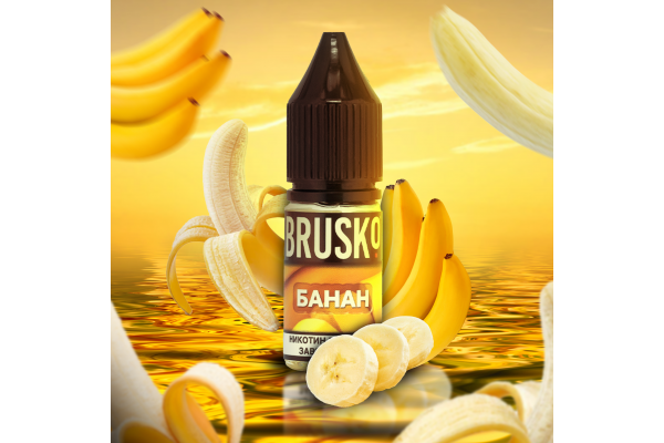 BRUSKO - BAN (Banane) Flüssigkeit für elektronische Rauchersysteme 10 ml