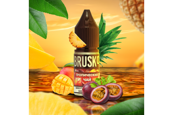 Liquid for electronic smoking systems BRUSKO - TROPICAL T (Tropical tea) 10 ml