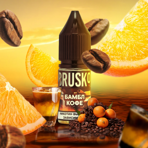 Liquid for electronic smoking systems BRUSKO - BEE-FEE (Bumble coffee) 10 ml