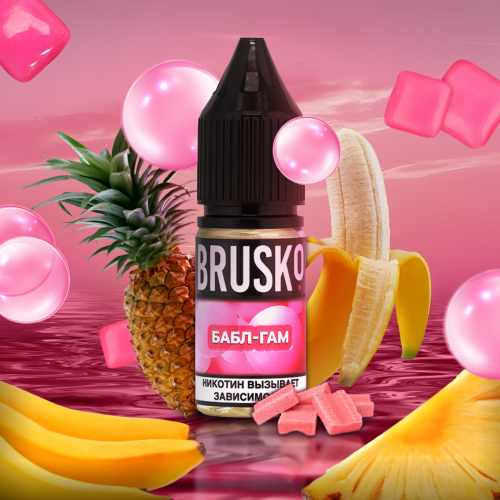 Liquid for electronic smoking systems BRUSKO - BUBBLE BLAST (Bubble Gum) 10 ml