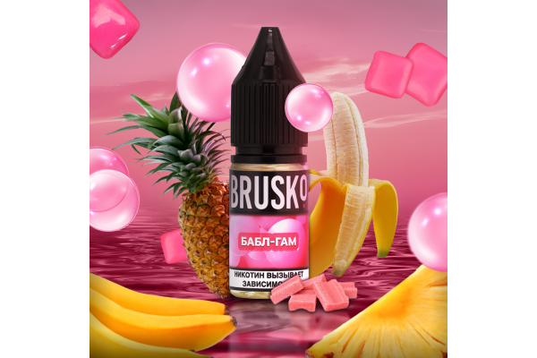 BRUSKO - BUBBLE BLAST Flüssigkeit für elektronische Rauchersysteme 10 ml