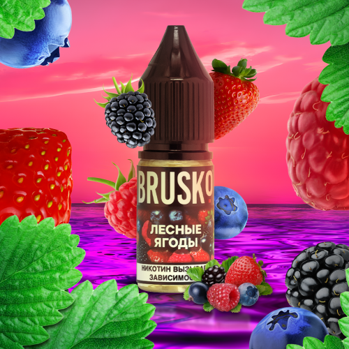 Liquid for electronic smoking systems BRUSKO - FOREST SMALLS (Wild berries) 10 ml