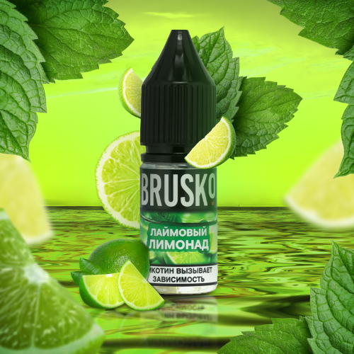 Liquid for electronic smoking systems BRUSKO - LAI LEM (Lime lemonade) 10 ml