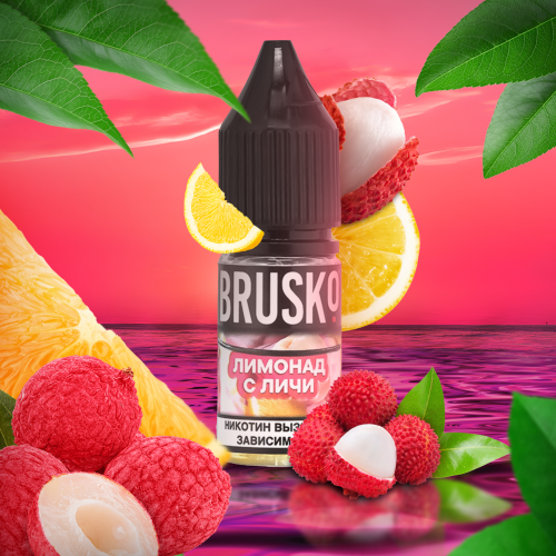 Liquid for electronic smoking systems BRUSKO - LEE LEM (Lemonade with lychee) 10 ml