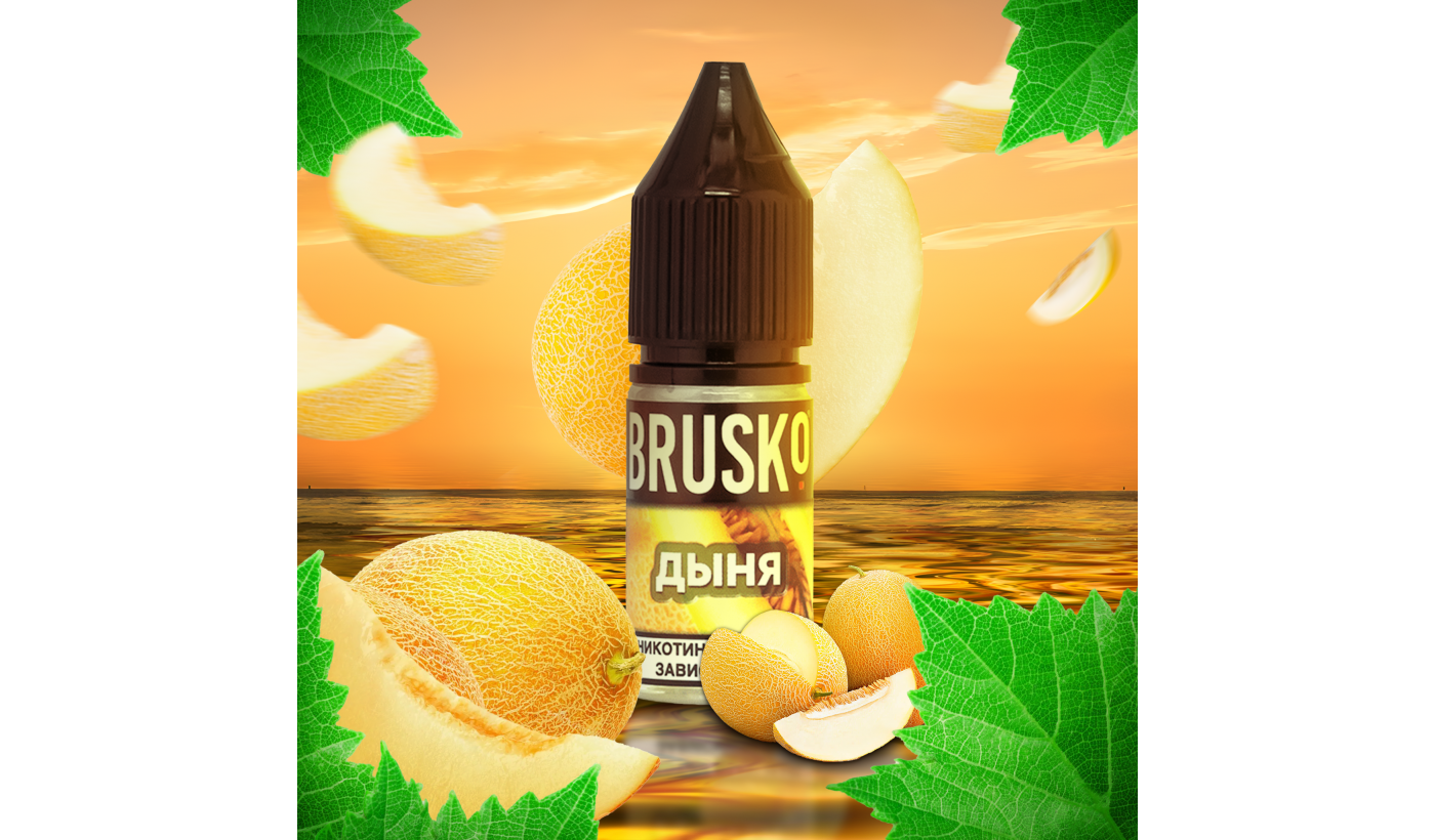 Liquid for electronic smoking systems BRUSKO - MEL (Melon) 10 ml