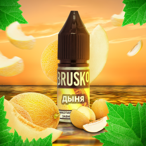 BRUSKO - MEL Elektronische Raucherflüssigkeit (Melone) 10 ml