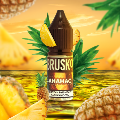 Liquid for electronic smoking systems BRUSKO - PINNA (Pineapple) 10 ml