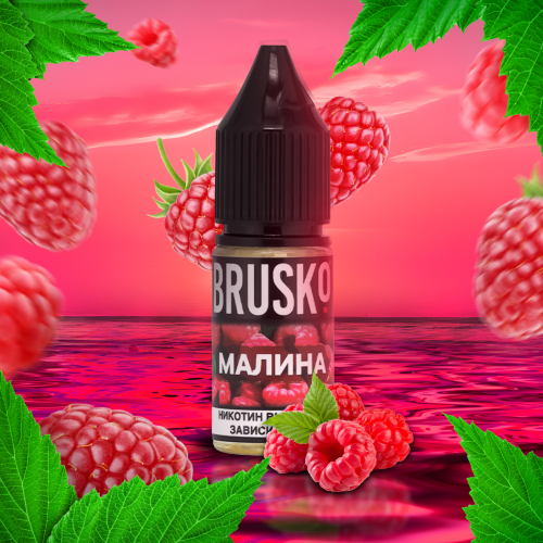 Liquid for electronic smoking systems BRUSKO - RASP (Raspberry) 10 ml