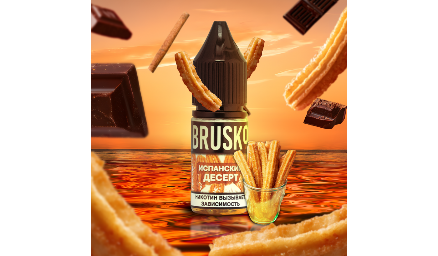 Liquid for electronic smoking systems BRUSKO - SPANI PAIE (Spanish dessert) 10 ml