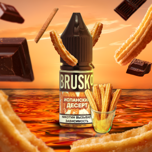 Liquid for electronic smoking systems BRUSKO - SPANI PAIE (Spanish dessert) 10 ml