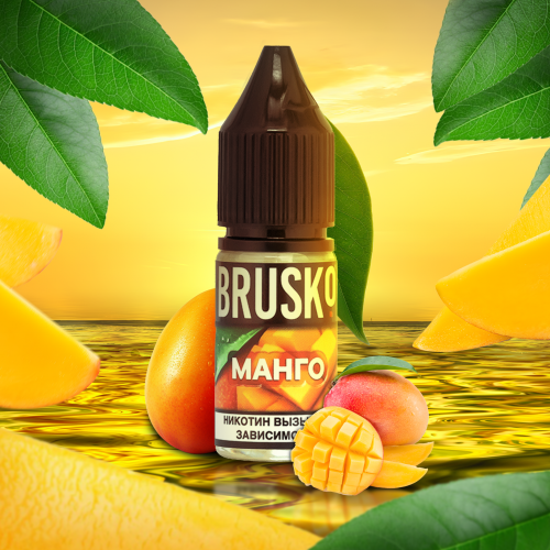 Liquid for electronic smoking systems BRUSKO - TANGO (Mango) 10 ml